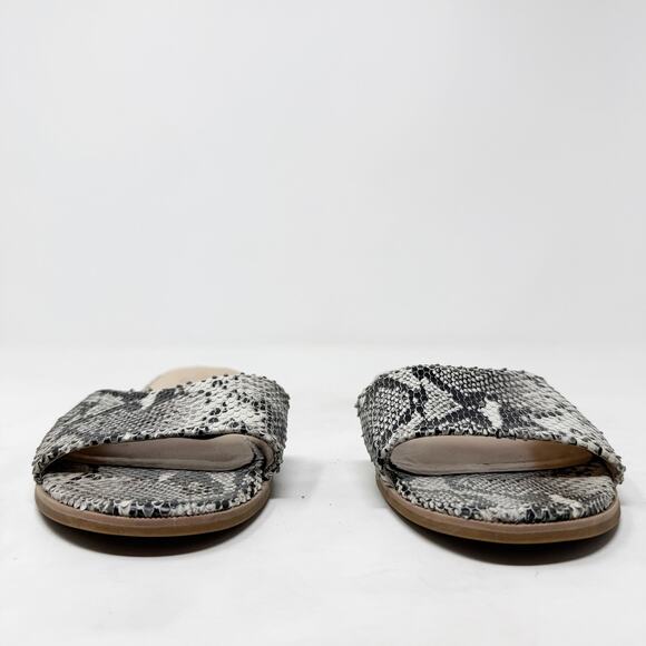 [Yosi Samra] Constantine Snake Python Print Slip On Slides Flat Sandals Size 9 M - Picture 3 of 12